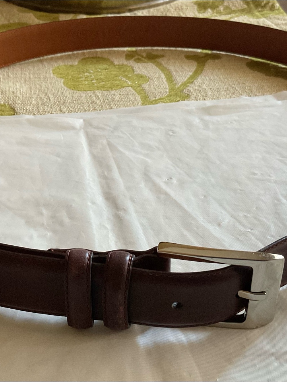 Ralph Lauren Polo Classic Brown Leather Belt Size 40/100, Vintage 98s
